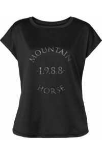 2024 Mountain Horse Womens Active Loose T- Shirt 455101000 - Black